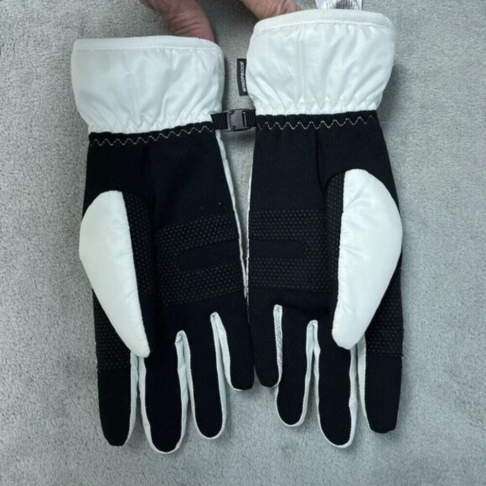 Head Women's M Windproof White & Black Winter Gloves Polyester Spandex n1244